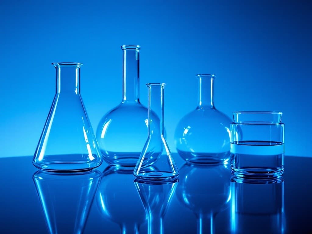 Chemistry glass bottles